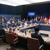 US Secretary of State Marco Rubio, Russia's Foreign Minister Sergei Lavrov, Saudi Arabia's Foreign Minister Faisal bin Farhan, Britain's Foreign Secretary Ed Miliband, Poland's Foreign Minister Radoslaw Sikorski, Mexico's Foreign Minister Roberto Vel