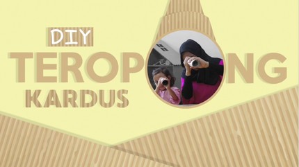 Serunya Main dengan Teropong Kardus dengan Anak