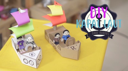 Yuk Buat Mainan Kapal dari Kardus Bersama Anak