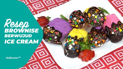 Resep Brownies Berwujud Es Krim