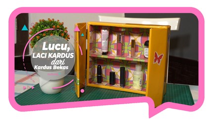 Lucu, Laci Serbaguna dari Kardus Bekas