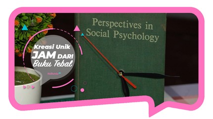 Kreasi Unik; Jam dari Buku Tebal