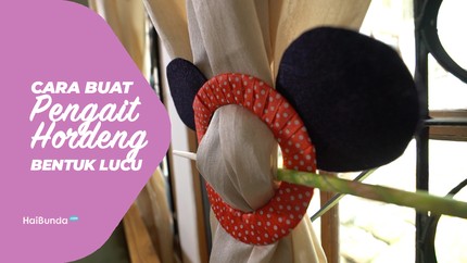 Cara Buat Pengait Hordeng Bentuk Lucu