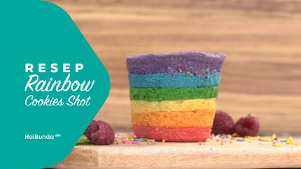 Resep Rainbow Cookies Shot