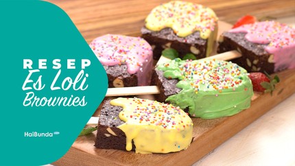 Resep Es Loli Brownies