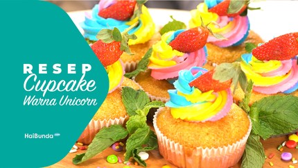 Resep Cupcake Warna Unicorn