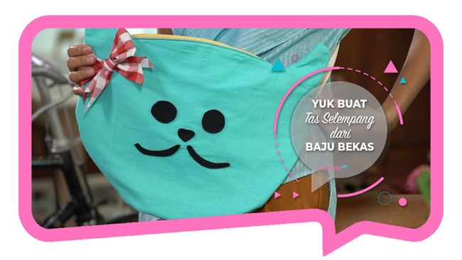 Yuk Buat Tas Selempang dari Baju Bekas