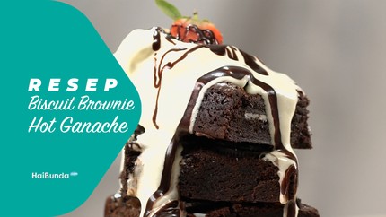 Resep Biscuit Brownie Hot Ganache