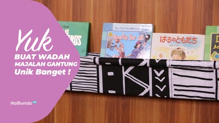 Yuk Buat Wadah Buku Gantung, Unik Banget