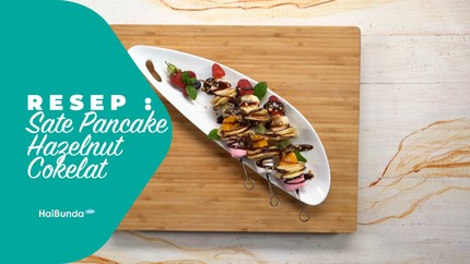 Resep Sate Pancake Hazelnut Cokelat