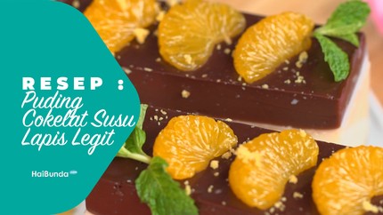 Resep Puding Cokelat Susu Lapis Legit