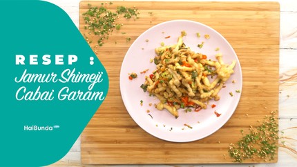 Resep Jamur Shimeji Cabai Garam