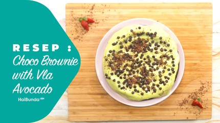 Choco Brownie with Vla Avocado
