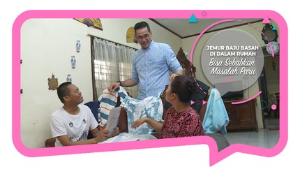 Jemur Baju Basah di dalam Rumah Bisa Sebabkan Masalah Paru