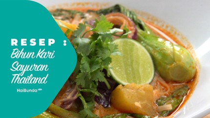 Resep Bihun Kari Sayuran Thailand