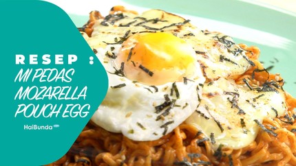 Resep Mi Pedas Mozarella Pouch Egg