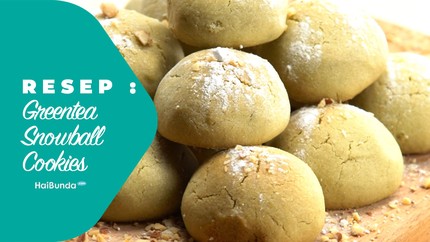 Resep Green Tea Snowball Cookies