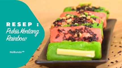 Resep Pukis Kentang Rainbow