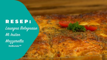 Resep Lasagna Bolognaise Mi Instan Mozzarella