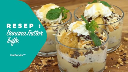 Resep Banana Fritter Trifle
