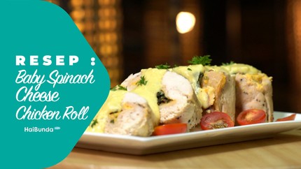 Resep Baby Spinach Cheese Chicken Roll