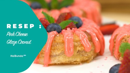 Resep Pink Cream Cheese Glaze Cronut