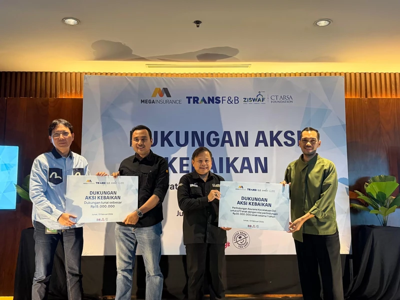 Sinergi ZISWAF CTARSA, Mega Insurance dan Trans F&B Lindungi 673 Anak CT ARSA Foundation Jelang Ramadan