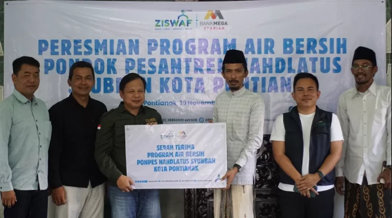 ZISWAF CTARSA Resmikan Program Air Bersih iHSAN di Ponpes Nahdlatus Syubban Pontianak